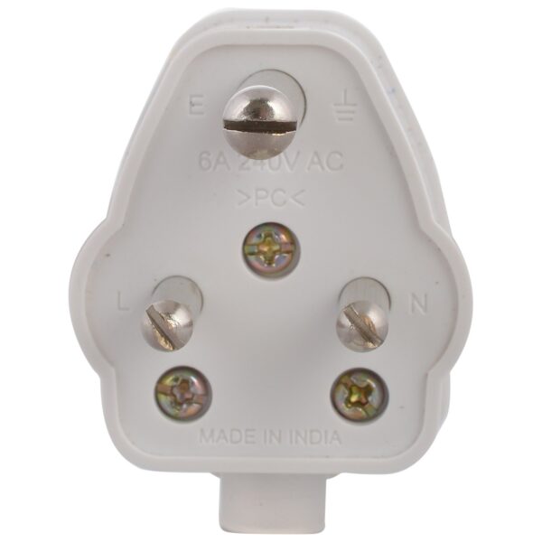 CAPTAIN 3 Pin Plug 6 Amp (Pack of 5)