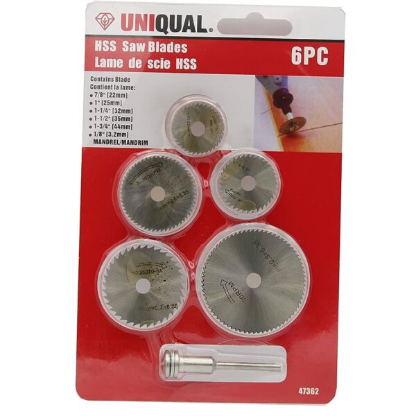 UNIQUAL HSS Saw Blades 5 Pcs