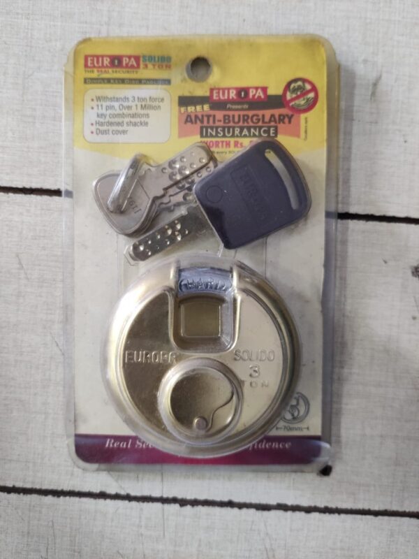 EUROPA DISC PAD LOCK 3 Ton Brass