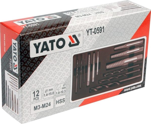 YATO Screw Extractor Set 12 Pcs (YT-0591) - Image 3