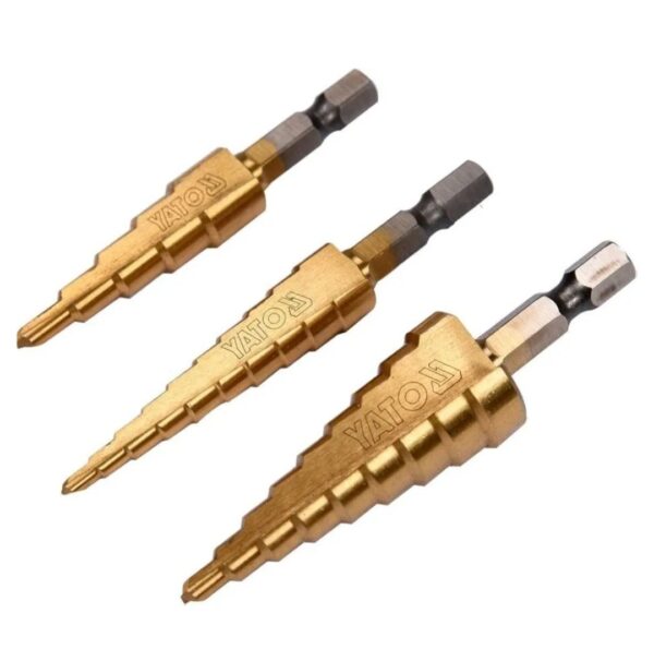 YATO Step Drill Set 3 Pcs (YT-44731) - Image 2