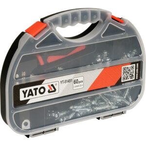 YATO Hollow Expansion Bolts Tool with 60 Bolts (YT-51451)